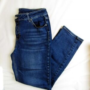 Time and Tru Jeans Straight Dark Wash Denim Regular Women's Size 14